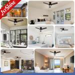 44 Inch Classic Ceilingfan With Light For Home Ac Motor