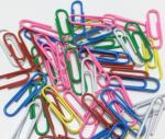 25mm Of 100pcs/Box Vinyl Coated Color Paper Clips For Office Supplies