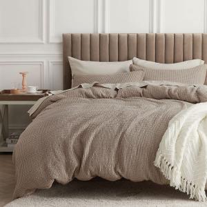 China Add a Touch of Luxury to Your Bedroom with 100% Cotton Waffle Weave Duvet Cover Set factory
