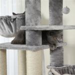 Eco Friendly Small Modern Cat Tree Premium XXL Plush Perch Durable Compact