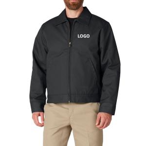 China Graphic Customization OEM/ODM New Fashion Heavy Streetwear Zip Up Cotton Work Canvas Jacket For Men factory