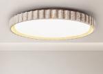 French round bedroom ceiling lamp yellow cave stone wabi-sabi style living room