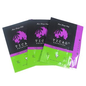 Custom Zipper Resealable Bag With Window Aluminum Foil Mylar Bag