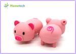 Happy Big Family Pink Pig Customized Usb Flash Drive , Personalized Usb Key