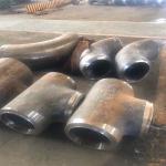 Black 1/2 Inch Butt Weld Tube Fitting Seamless Carbon Steel Lateral Tee