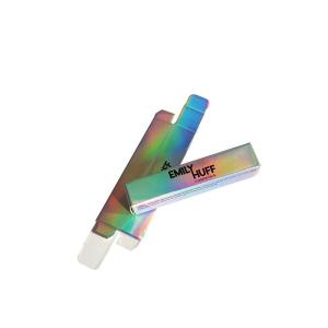 China Logo Printing Laser Folding Lipgloss Cosmetics Silver Hologran Card Paper Packaging Box factory