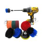 Extrusion Molding 15PCS Power Scrubber Cleaning Kit For Floor Tub Shower