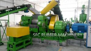 China CE Approved Two Roll Rubber Waste Recycling Crusher Machine factory