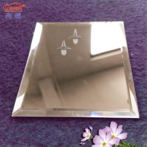 China 80Cm Round Frameless Bathroom Two-Way Square Adhesive Wall Mirror For Modern Home Decor factory