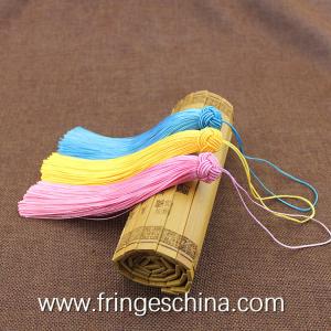 China Colorful classical wholesale chinese tassels trimming fringe for bookmark factory