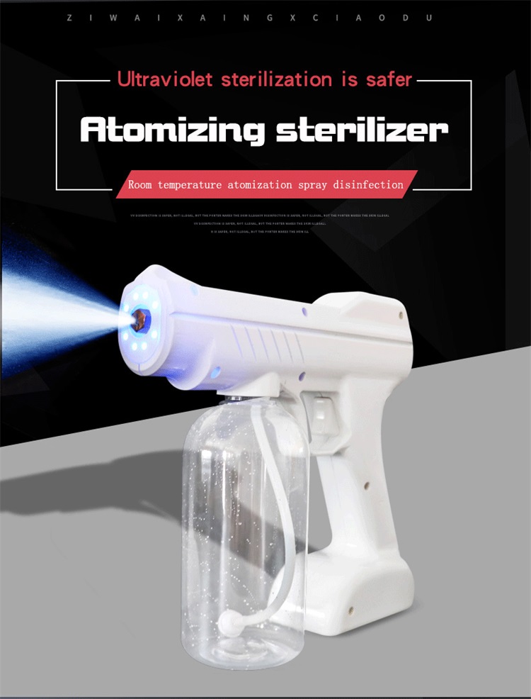 Wireless Rechargeable 800ml ULV Fogger Gun Disinfection Battery Nano Sprayer For Home Garden