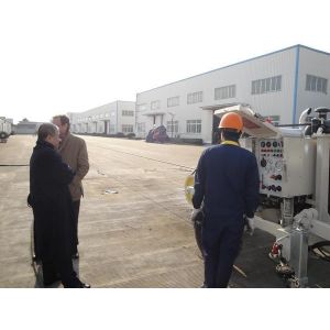 Durable Wire Rope Tensioner Puller Machine , Hydraulic Cable Tensioner 22T