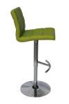 Green Chrome 0.059CBM/CTN Faux Leather Bar Stool ODM