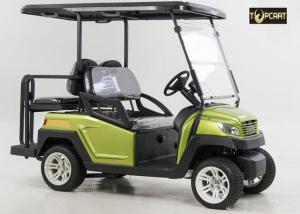 China Aluminum Chassis 4 Seater Golf Buggy Green Color With Electric Motor CE Certificate factory