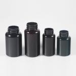 Highly Customized 4oz PET Capsule Bottle of Orange Black Plastic Nutrition