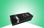 Wine Hard Cardboard Packaging Boxes Thick Board Customized With Metal Tag