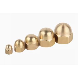 China Premium M12 & M20 Brass Dome Cap Nuts Metal Fastening Offered in Sizes T1 T2 T3 on sale