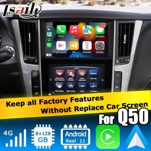 China GPS carplay interface , 8+128GB Android 11 navigation box interface for Infiniti Q50 / Q60 factory