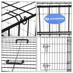 91x64x58cm Lightweight Metal Dog Crate Welded Easy Cleaning Two Handles