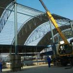 Prefabricated SGS Light Steel Frame Building Structure S235JR For Coal Shed