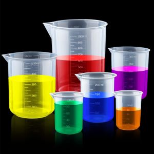 Plastic Beakers Plastic Graduated Cups Clear Multipurpose Measuring Cups Epoxy
