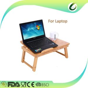 China Bamboo laptop desk adjustable breakfast serving bed tray factory