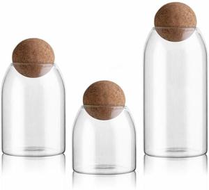 China Airtight Seal Wooden Jar Lid Wood Ball Lids Food Storage Canister For Tea Coffee factory