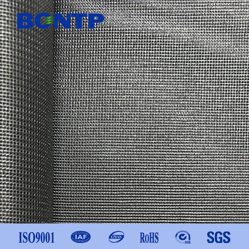BLACK color PVC Mesh Fabric Poly Vinyl Fabric 1000D 1818 high strength for shopping cart material in roll
