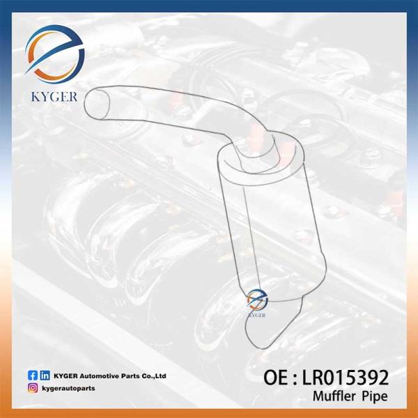 Muffler Pipe Muffler Assembly LR015392 for Land Rover Range Rover Sport 2010
