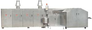China Rolled Wafer Ice Cream Production Line 1.5hp With Durble Baking Plates factory