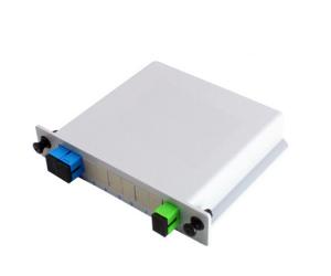 China FTTX FTTH Fiber Optic PLC Splitter 1X2 Cassette , LGX Optical Cable Splitter factory