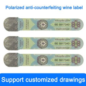 China Fully Printable Custom Wine Bottle Labels , Waterproof Fade Resistant Adhesive Wine Labels factory