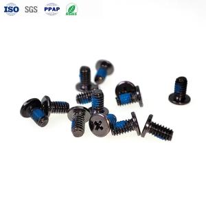 China M1.6 Micro Screws Black Zinc 1mm - 200mm Small Screw Cross Flat Head factory