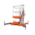 6m-16m Vertical Telescopic Single Mast Lift Aluminum Alloy Aerial Work Platforms