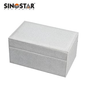 China Screen Printing Leather Jewelry Box Customized With Velvet / Paper / Leather Inner factory