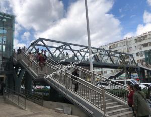 China Hot Galvanized Steel Truss Bridge Girder Supporting Structure Flyover Footbridge Overcrossing factory