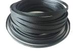Fire Retardant Expandable Cable Sleeve Black Color For Wire Harness Protection