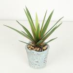 High Imitation Flexible Glue Agave Artificial Bonsai Tree Eco - Friendly