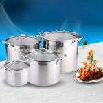 Factory Price Silver Large Capacity Cookware Stew Pots Cooker Stainless Steel