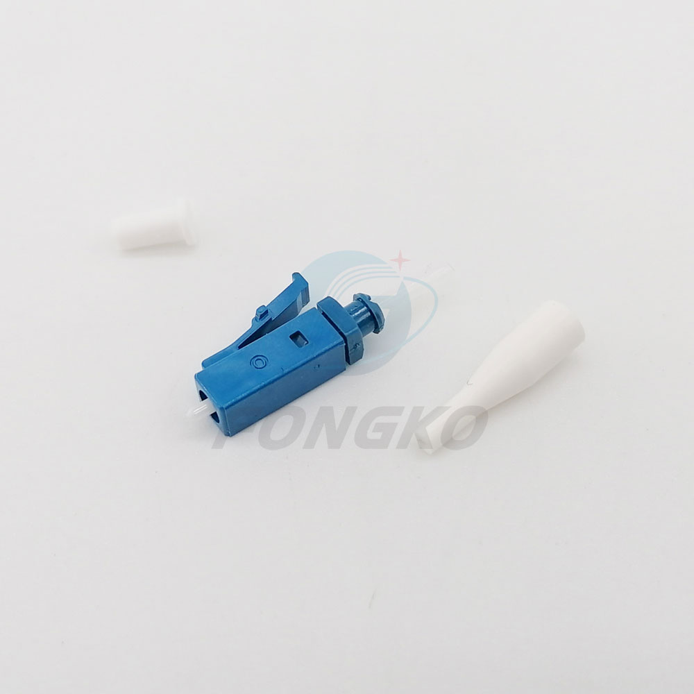 Hot Sale LC/UPC Fiber Optical Connector parts Single Mode Simplex 0.9mm Fiber Optic Connector