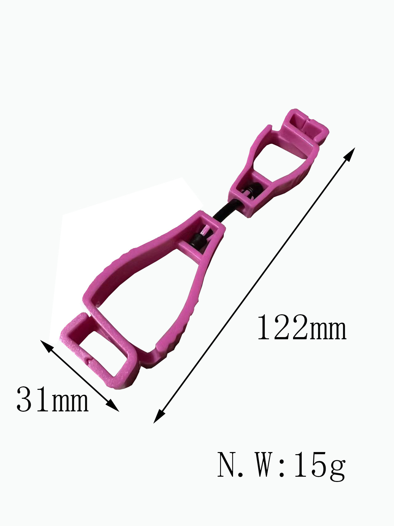 Custom Glove Clip Retainers for 15g Gloves to Meet Customer Requirements