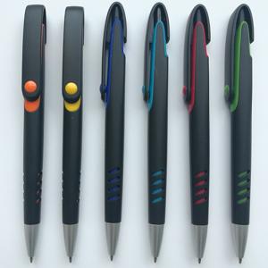 China black click ball point pen with printing LOGO for promotion factory
