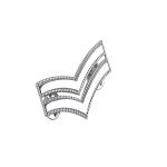 Military Collar Chest 5 Point Sheriff Badge Glory Metal Badge