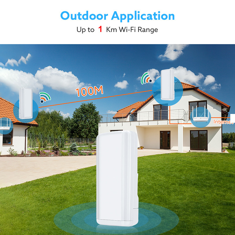CPE Access Point Wifi Ap Bridge 2.4G 300Mbps With LED Indicator