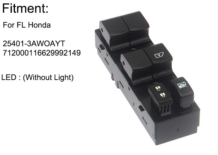 Front Left Nissan Power Window Switch 25401-3AWOA Direct Replacement