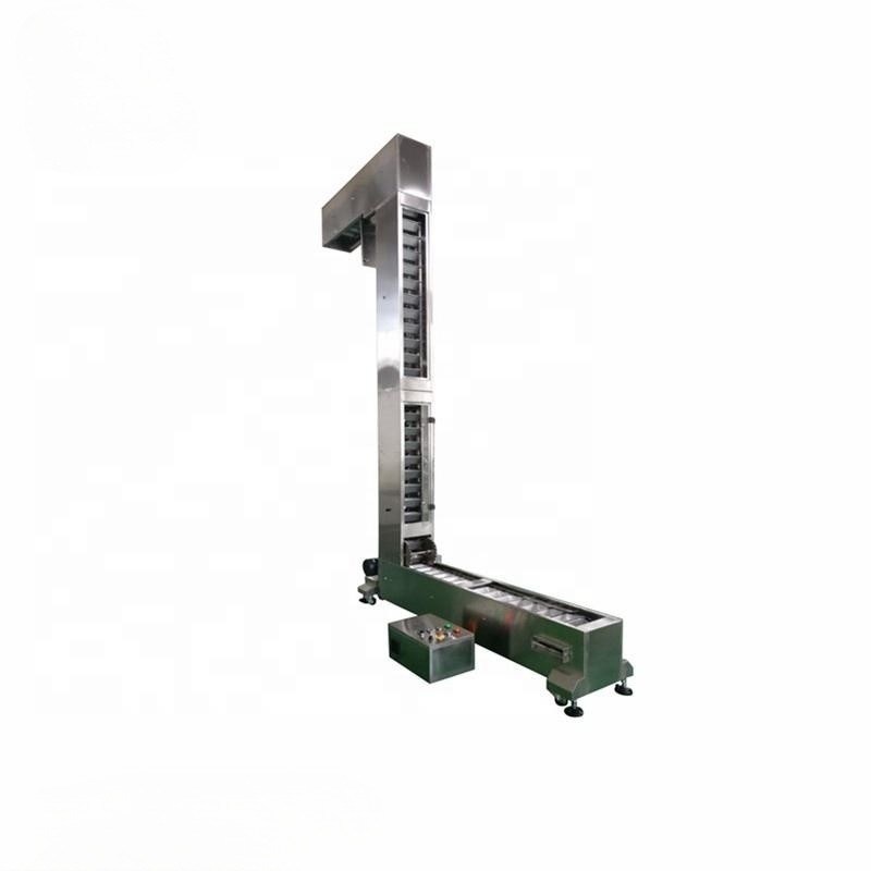 OEM Custom Z Type Inclined Belt Hopper Bucket Elevator Handling Conveyor