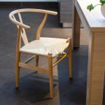 Nordic Design Wooden Solid Wood Hemp Rope Rattan Dining Chair