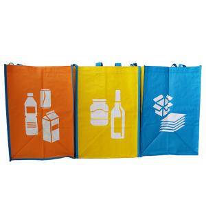 China Blue 35x30x39.5cm 100gsm Woven Promotional Bags factory
