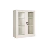 Waterproof Fireproof Glass Door Filing Cabinet Knock Down Office Steel