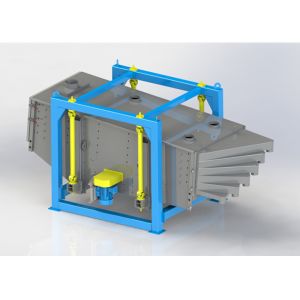 Double Deck Gyratory Screen Reciprocating Motion Mesh Cleaner Multi Deck Screening Machine